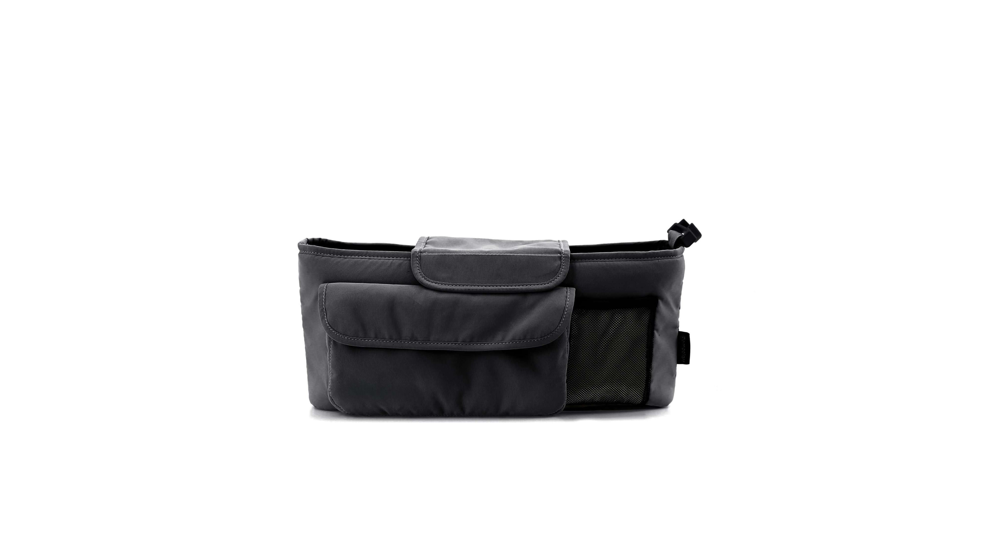 Pronto_Stroller_Organiser_Space_Grey_Up_Close