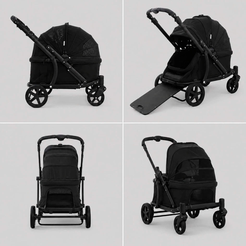 black-pronto-pet-stroller-product-views