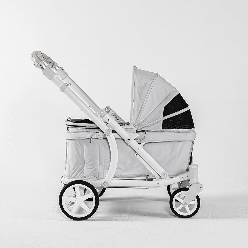 pronto-pet-stroller-australia-light-grey-side-view